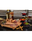 Trancheuse à saucisson avec plateau de service