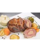 Rôti de canard au foie gras frais