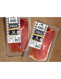 Jambon sec supérieur en tranches épaisses