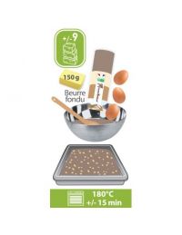 Préparation Brownies dans son coffret bois