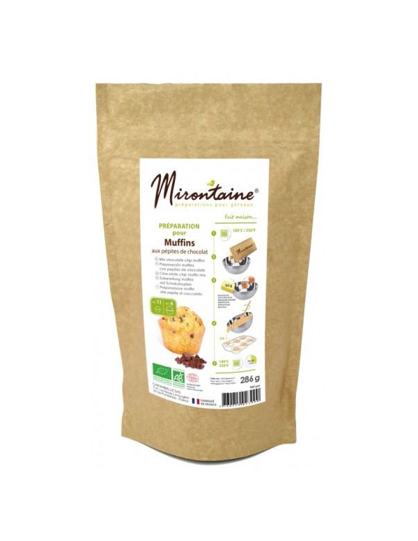 Préparation Muffin Bio aux pépites de Chocolat