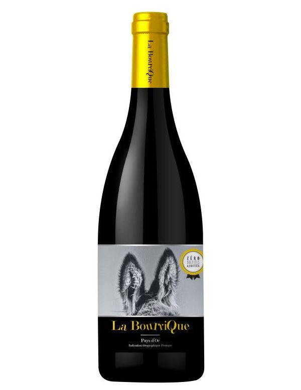 Vin rouge sans sulfites Pays d'Oc - La Bourrique