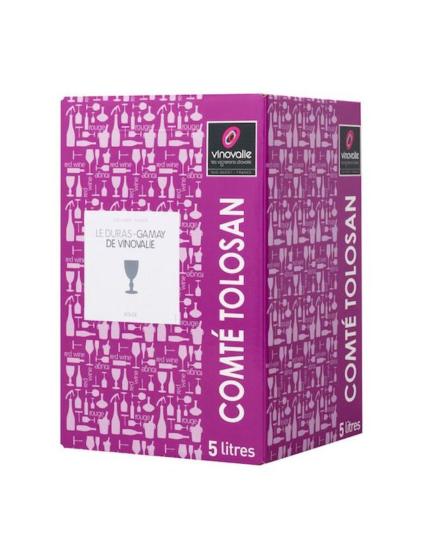 Cubi Vin Rouge Gamay Duras - 5 litres