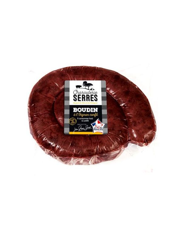 Boudin noir aux oignons confits