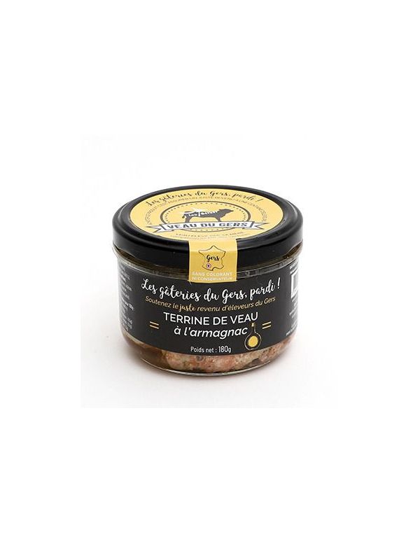 Terrine de veau à l'armagnac en conserve