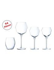 Assortiment complet de 24 verres - Macaron - Chef&Sommelier