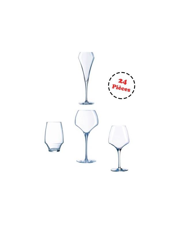 Service complet de 24 verres - Open Up - Chef&Sommelier