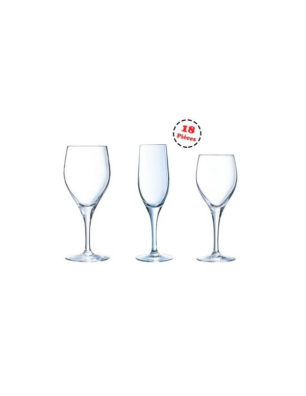 Service complet de verres à pied - Sensation Exalt - Chef et Sommelier