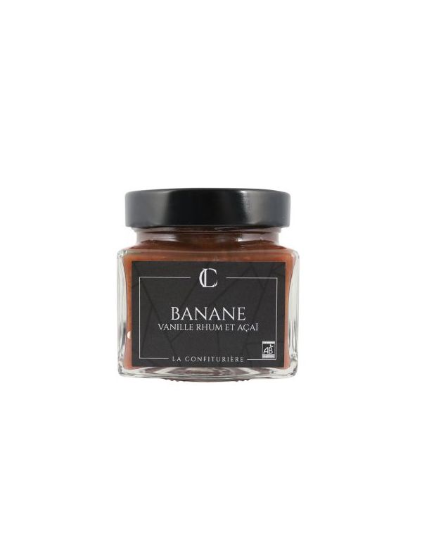 Confiture Bio Banane Vanille Rhum et Açaï - La Confiturière