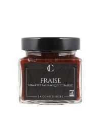 Confiture de Fraise Vinaigre Balsamique et Basilic - La Confiturière