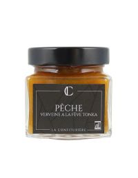 Confiture Bio Pêche Verveine à la Fève Tonka - La Confiturière