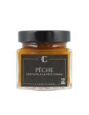 Confiture Bio Pêche Verveine à la Fève Tonka - La Confiturière