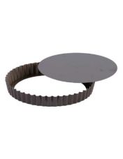 Tourti?re Ronde ? fond amovible 24 cm - Gobel