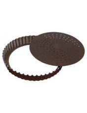Tourti?re Perfor?e ? fond mobile 28 cm - Gobel