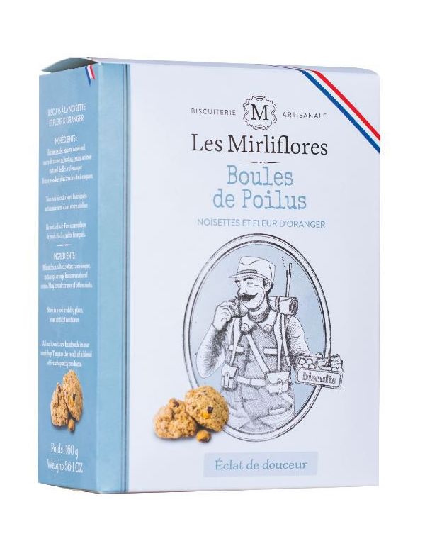 Boules de Poilus, Biscuits noisettes/fleur d'oranger - Les Mirliflores