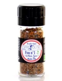 Sel Fou n°1 Paprika : Moulin à Sel aux Épices Bio - Esprit du Sel