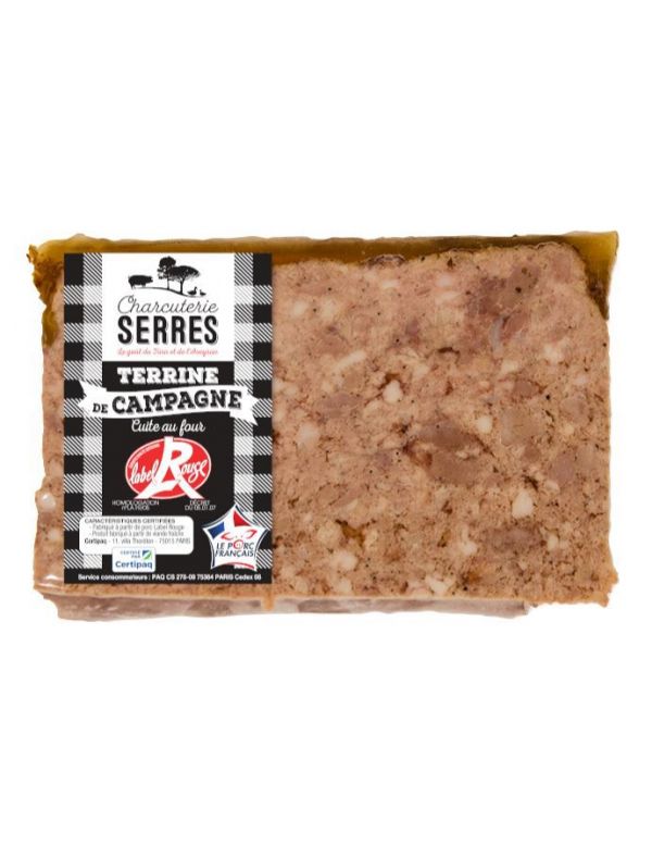 Terrine  de Campagne Label Rouge - Charcuterie Serres