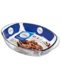 Plat Ovale en Verre Grande taille 5 L - Duralex