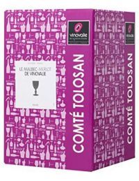 Cubi 10 L de Vin rouge Merlot-Malbec - IGP Comté Tolosan en BIB 10 L
