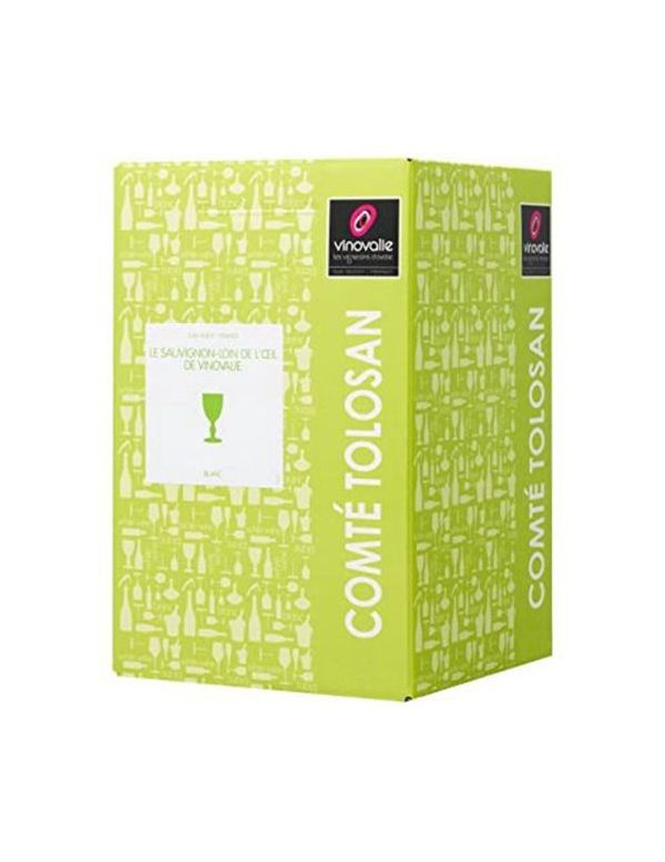 BIB 10 L de Vin Blanc Sec - IGP Comté Tolosan en cubi de 10 Litres