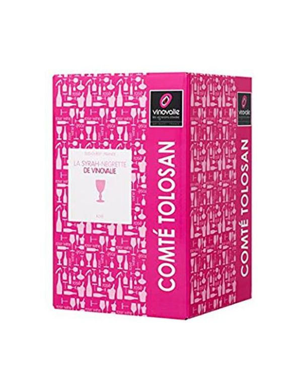 Cubi 10 L de Vin Rosé Négrette-Syrah - IGP Comté Tolosan en BIB 10 L