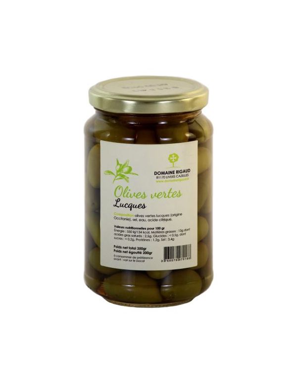 Olives Lucques Vertes - Domaine Rigaud