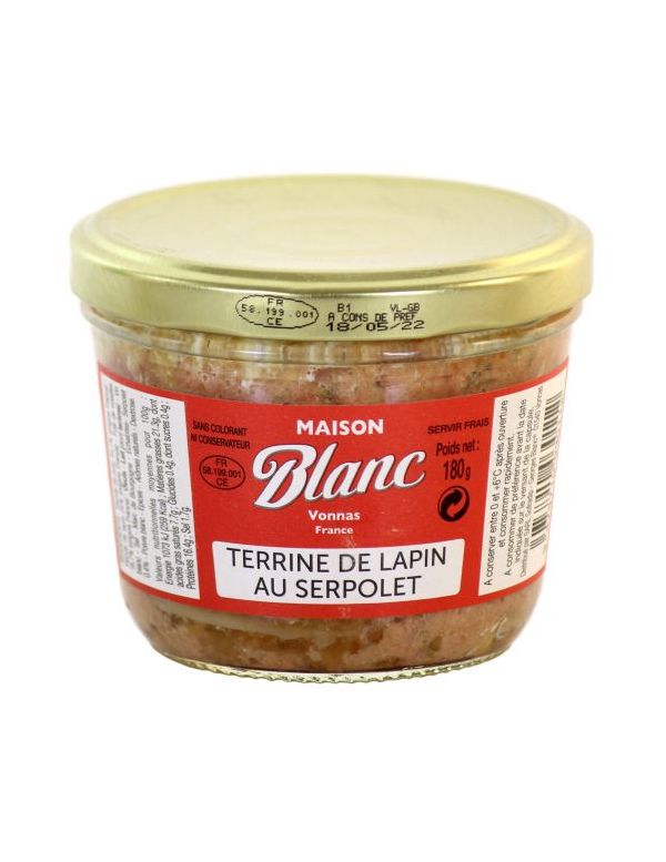 Terrine de lapin au serpolet