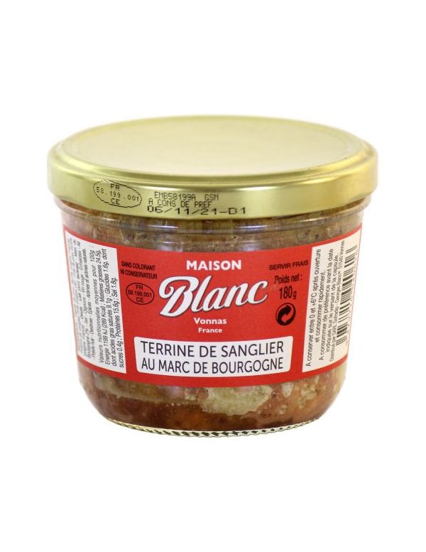 Terrine de Sanglier au marc de Bourgogne