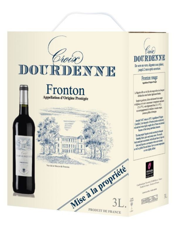 BIB 3 litres Vin Rouge AOP Fronton Croix Dourdenne