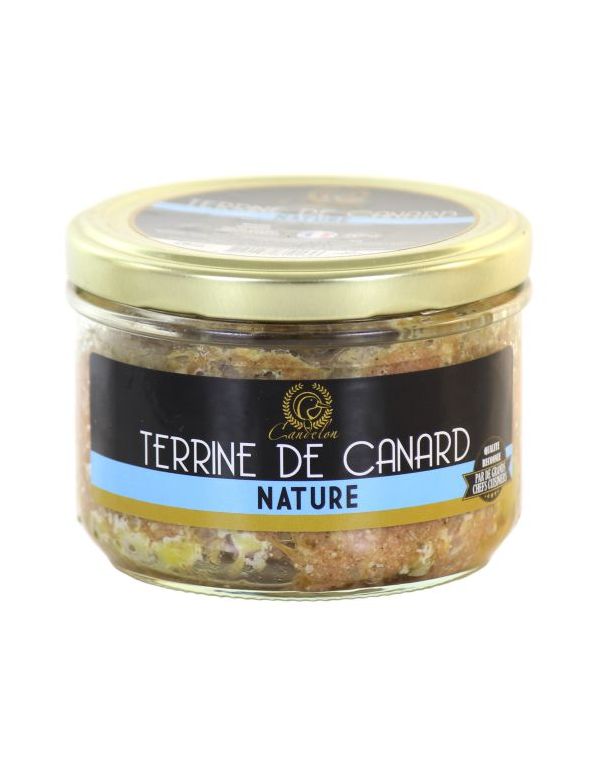 Terrine de canard nature, bocal de 180 g