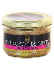 pat? de canard au foie gras, bocal de 180 g
