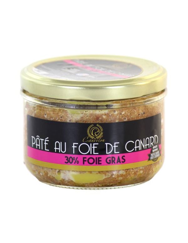 paté de canard au foie gras, bocal de 180 g