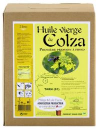 Huile de colza vierge en cubi 2 L