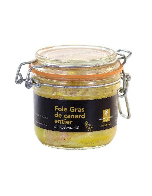 Foie gras de canard entier du Sud-Ouest conserve de 190 g