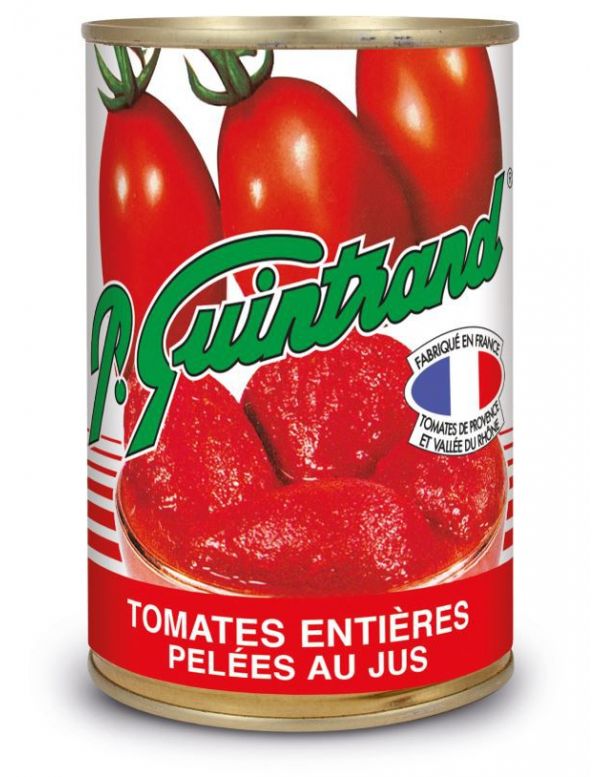 Tomates entières pelées au jus, conserve de 383 g