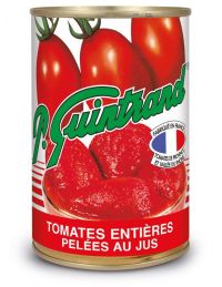Tomates entières pelées au jus, conserve de 383 g