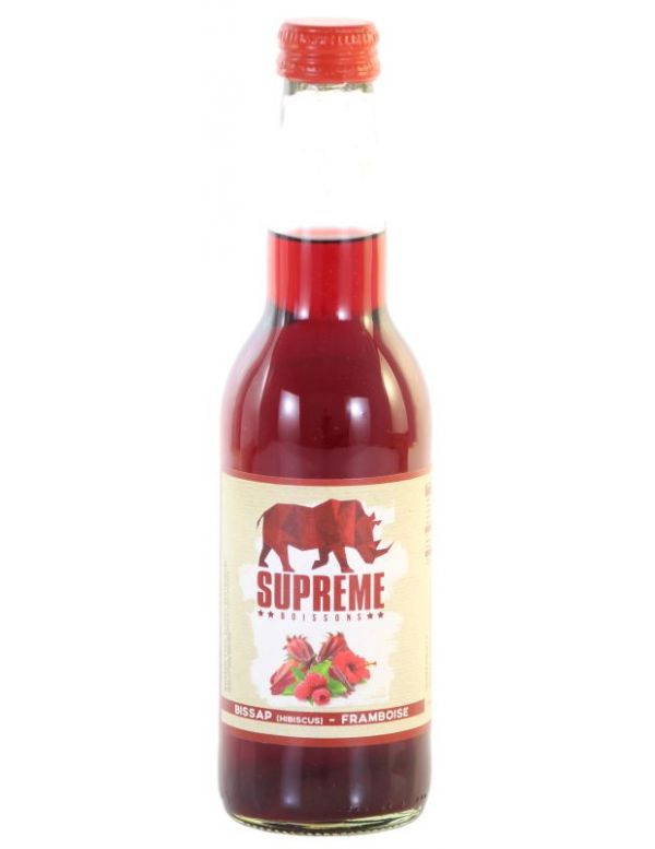 Boisson naturelle hibiscus framboise