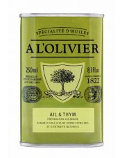 Huile d'olive Ail et Thym bidon de 250 ml