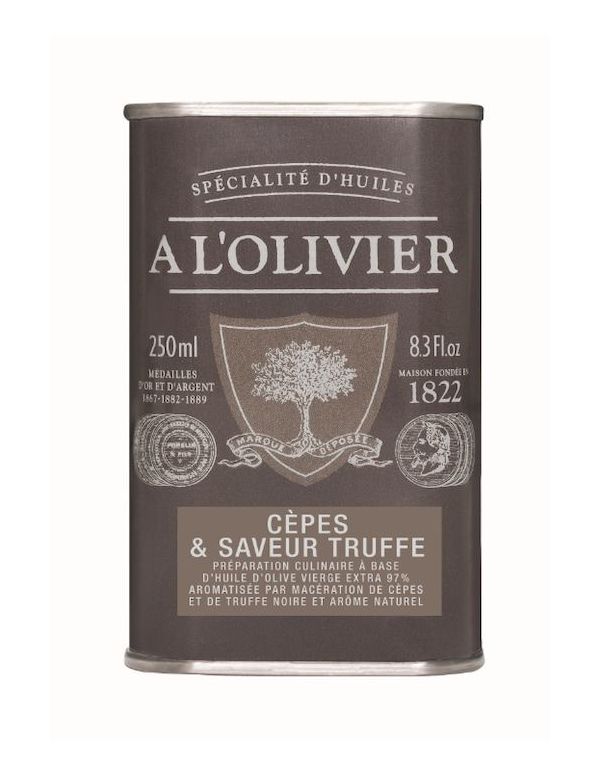 Huile d'olive aromatisée cèpes et truffes