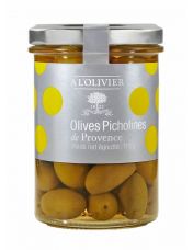 Olives vertes picholines de Provence pot de 115 g