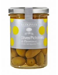 Olives vertes picholines de Provence pot de 125 g