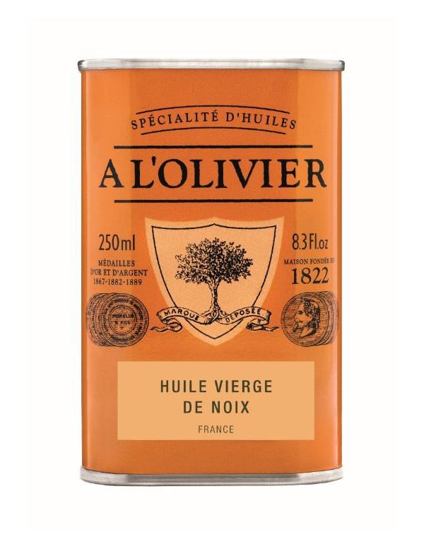 Huile vierge de Noix, bidon de 250 ml, collection 1822