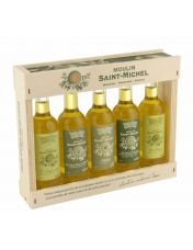 Assortiment 5 huiles d?olive AOP - Moulin Saint-Michel