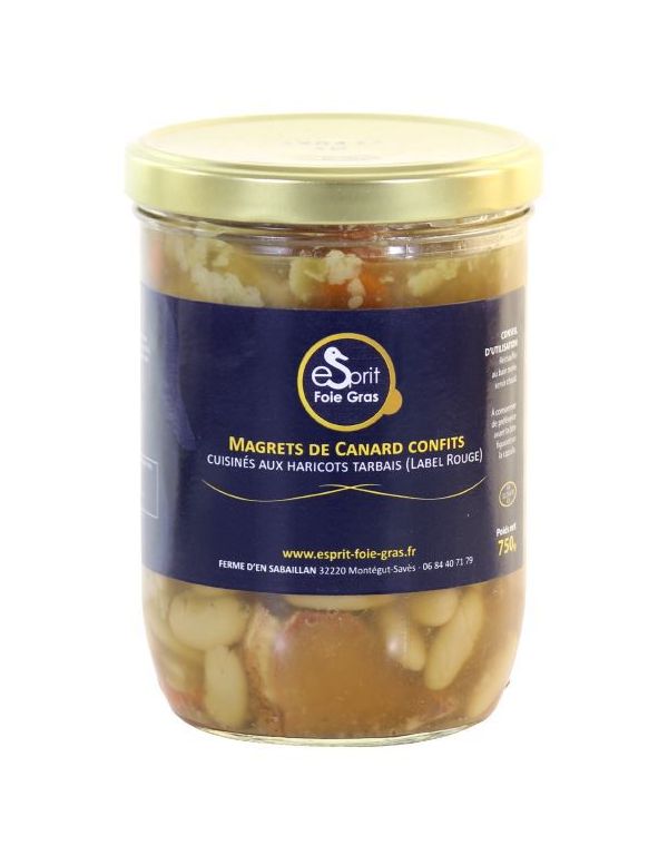 Magret de Canard confit aux Haricots Tarbais - Esprit Foie Gras