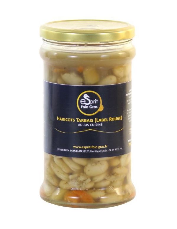 Haricots Tarbais Label Rouge cuisinés au jus - Esprit Foie Gras