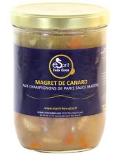 Magret de Canard Champignons de Paris sauce Mad?re - Esprit Foie Gras
