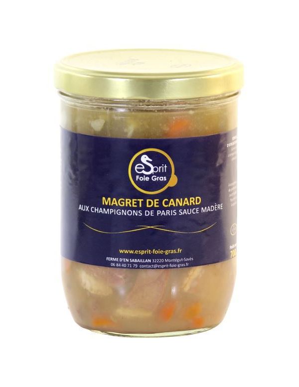 Magret de Canard au Champignons de Paris sauce Madère - Esprit Foie Gras