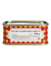 Cou de Canard Farci au Foie Gras et ? la Truffe Noire - Alby Foie Gras