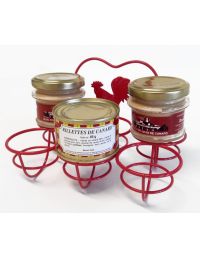 Produits à base de canard dans un support à œufs