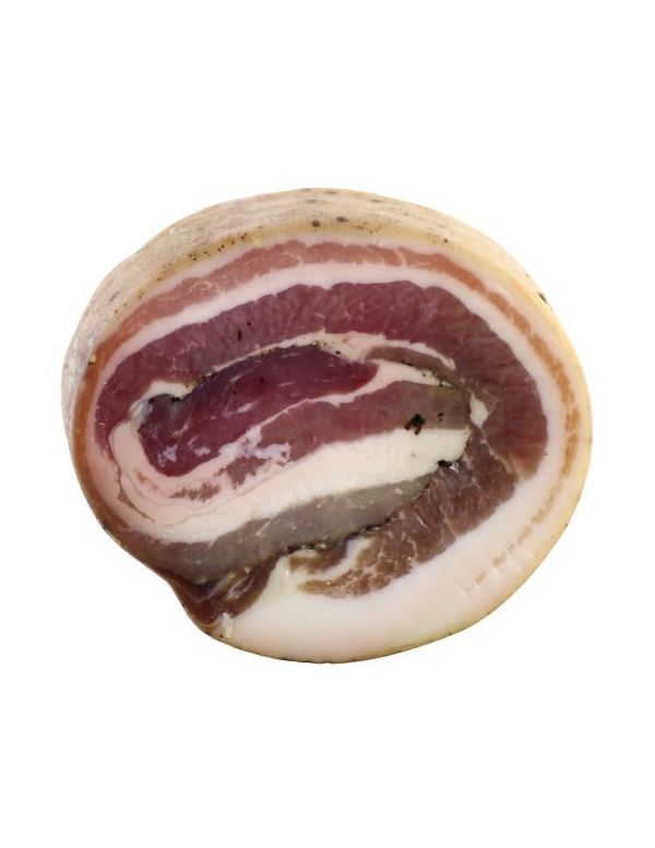 Poitrine roulée séchée et portionnée - Charcuterie André Cazaux